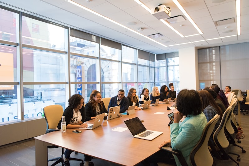 Indian Corporate Team collaborating in modern office